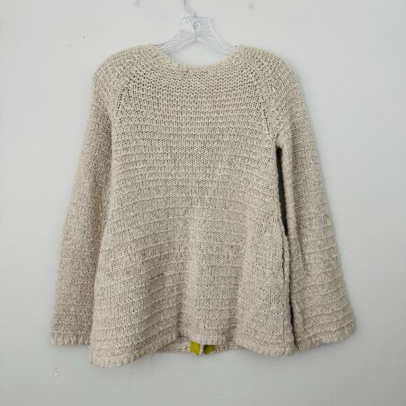 Lux Knit Button Up Cardigan Tan Wool Blend Women’s Size XS - Picture 8 of 9